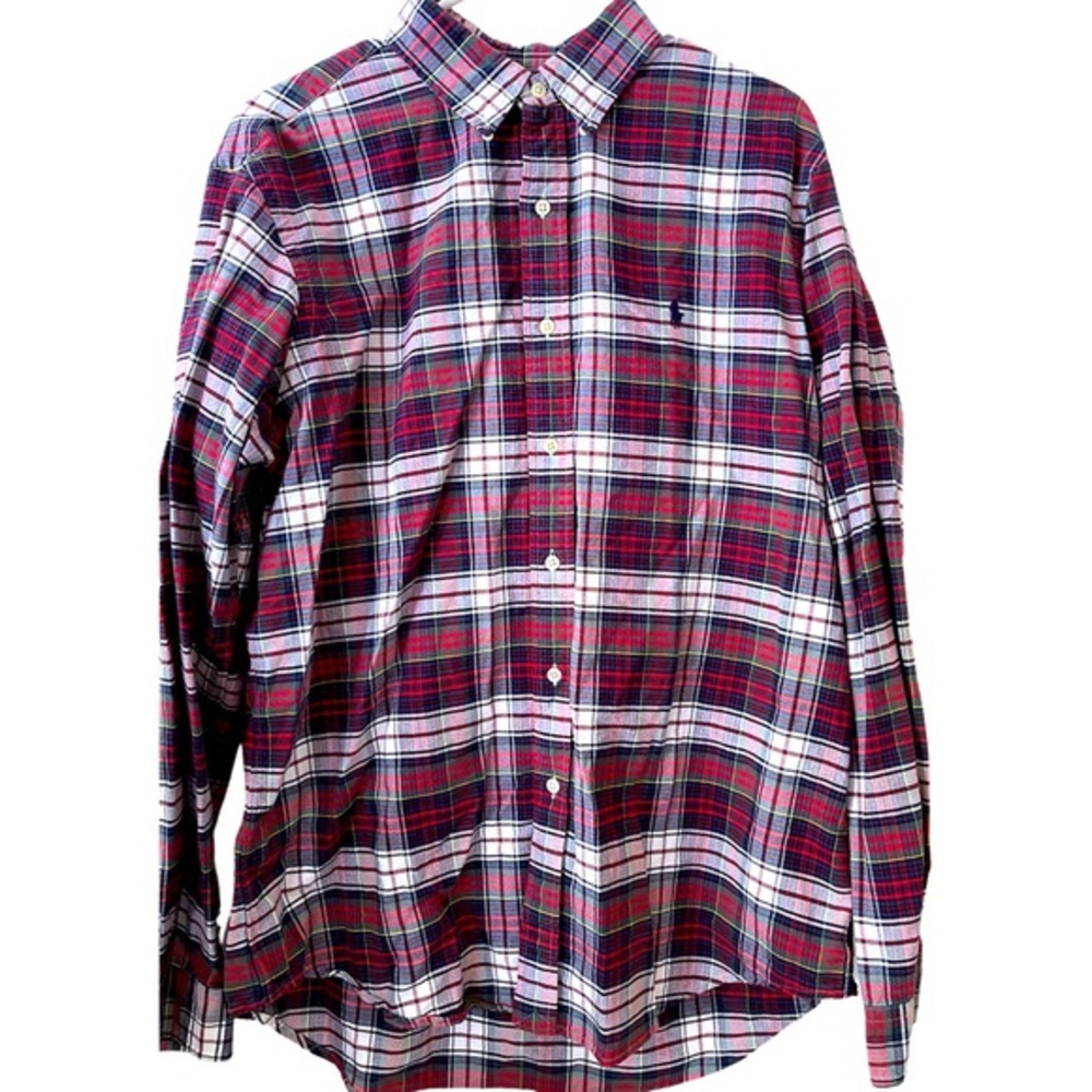 Ralph Lauren Blue Label Tartan‎ Plaid button Down Shirt